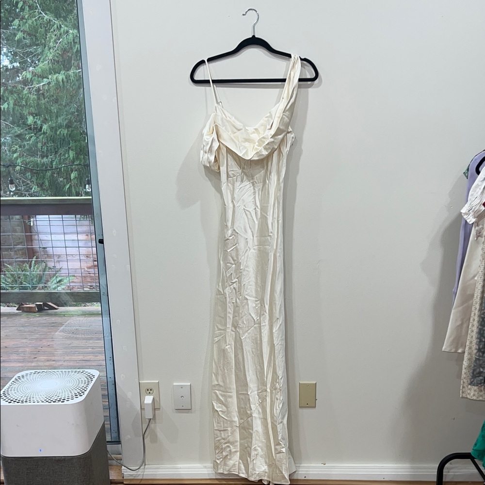 Reformation Cream Maxi Dress